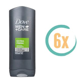 6x Dove Extra Fresh Douchegel 250ml