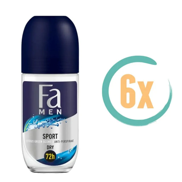 6x Fa Sport 72h Deoroller 50ml - Deodorant