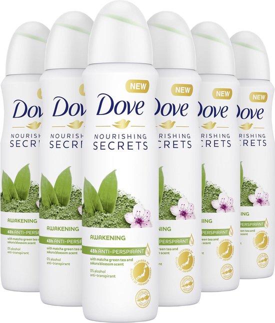 6x Dove Awakening Ritual Deospray 150ml