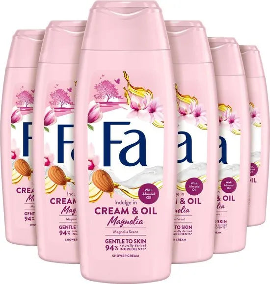 6x Fa Cream & Magnolia Douchecrème 250ml