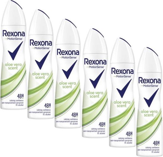 6x Rexona Aloë Vera Deospray 150ml