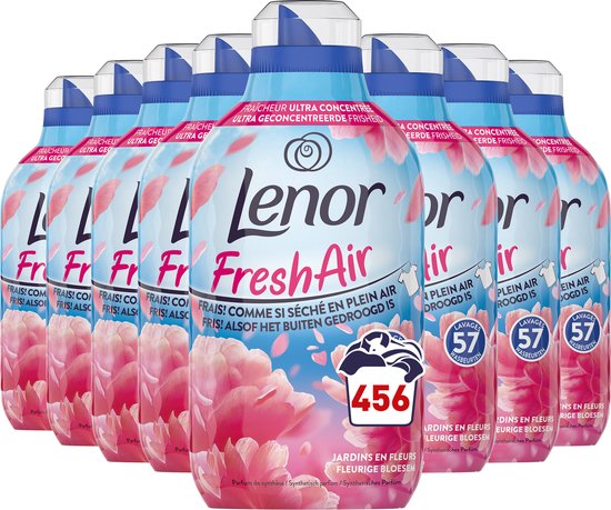 8x Lenor Fresh Air Fleurige Bloesem Wasverzachter 57 Wasbeurten