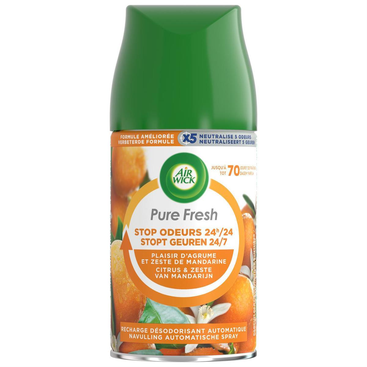 6x Airwick Freshmatic Navulling Citrus & Mandarijnschil 250ml, VoordeligInslaan.nl