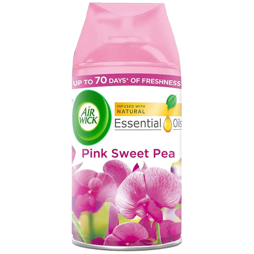 6x Airwick Freshmatic Navulling Pink Sweet Pea 250ml, VoordeligInslaan.nl