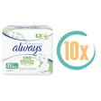 10x Always Cotton Protection maat 1 Maandverband 12 stuks, VoordeligInslaan.nl