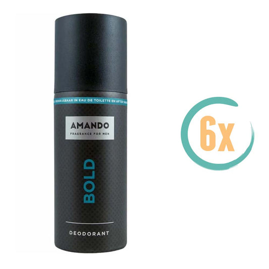 6x Amando Bold Deospray 150ml