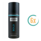 6x Amando Bold Deospray 150ml