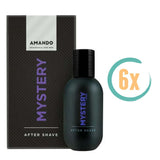 6x Amando Mystery Aftershave 50ml