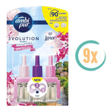 9x Ambi Pur 3volution Spring Flowers of Portofino Navulling 20ml