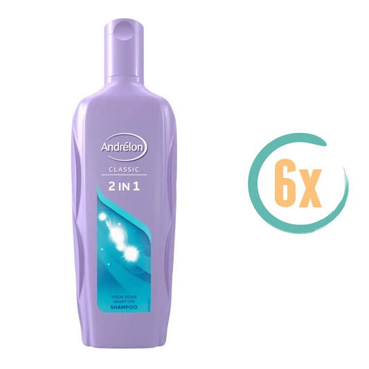 6x Andrelon 2in1 Shampoo 300ml