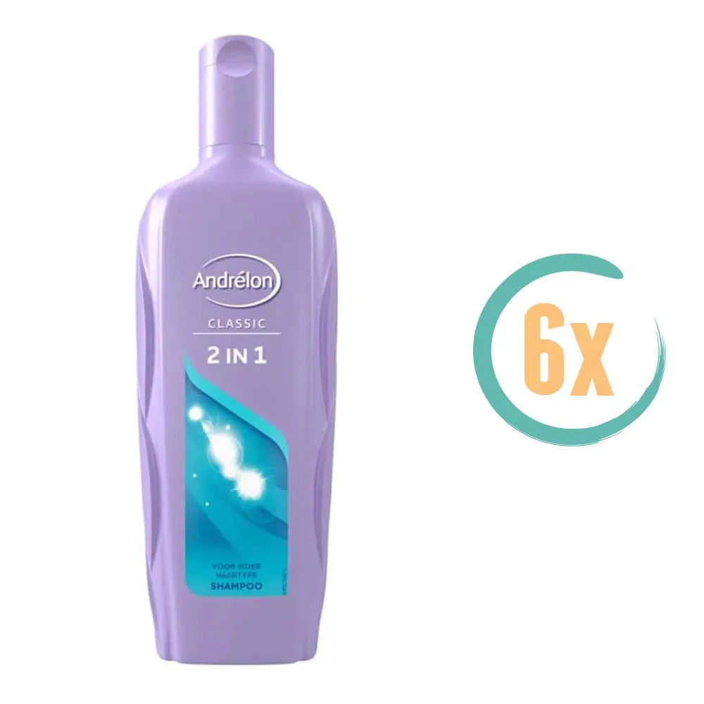 6x Andrelon 2in1 Shampoo 300ml