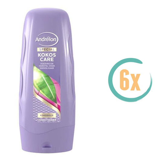 6x Andrelon Kokos Care Conditioner 300ml