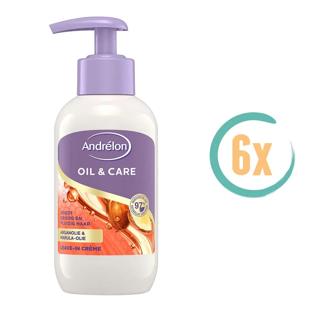 6x Andrelon Oil & Care Haarcreme 200ml