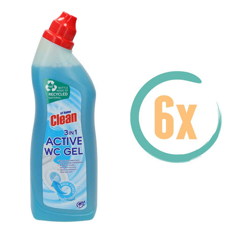 6x At Home Clean Toiletreiniger Aqua Power 750ml, VoordeligInslaan.nl