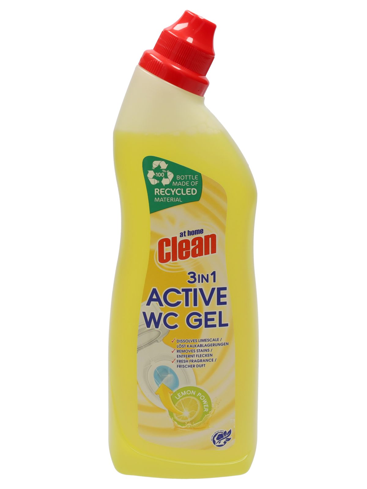 6x At Home Clean Toiletreiniger Lemon Power 750ml, VoordeligInslaan.nl