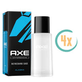 4x Axe Alaska Refreshing Aftershave 100ml