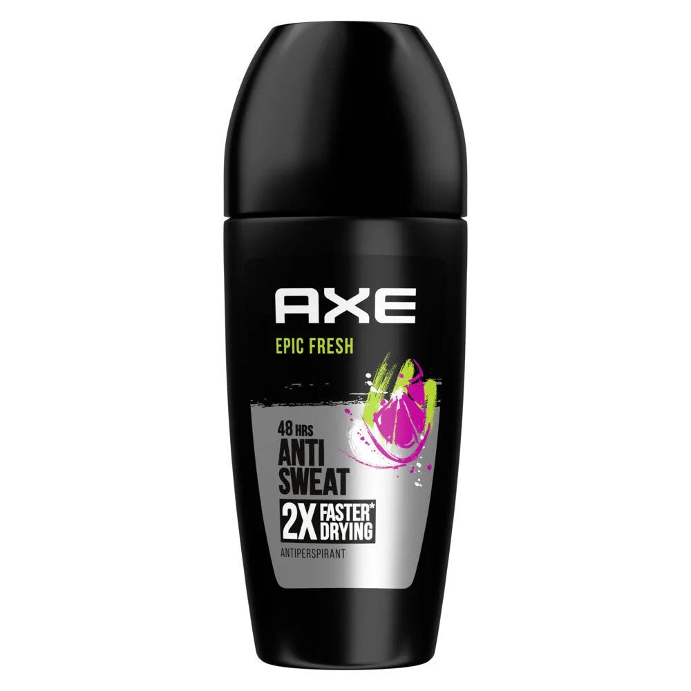 6x Axe Epic Fresh Anti Sweat Deoroller 50ml