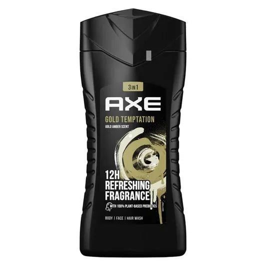 6x Axe Gold Temptation 3in1 Douchegel 250ml