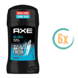 6x Axe Ice Chill Deostick 50ml