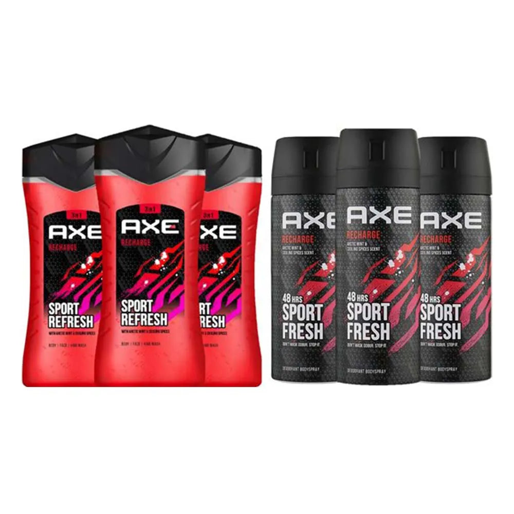 Axe Recharge Voordeelpakket 6-Delig