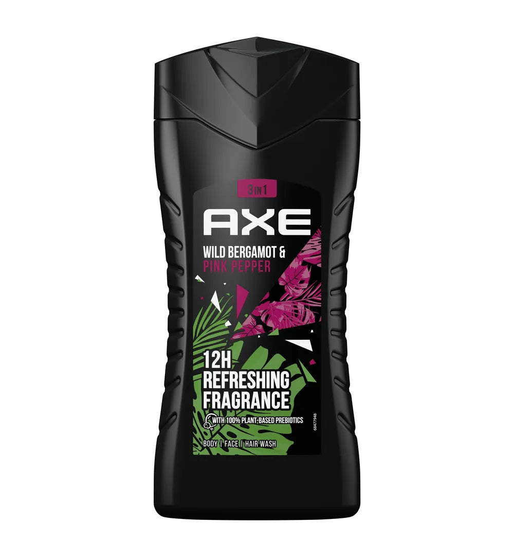 6x Axe Wild Bergamot & Pink Pepper Douchegel 250ml