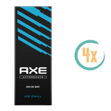 4x Axe Ice Chill Aftershave 100ml