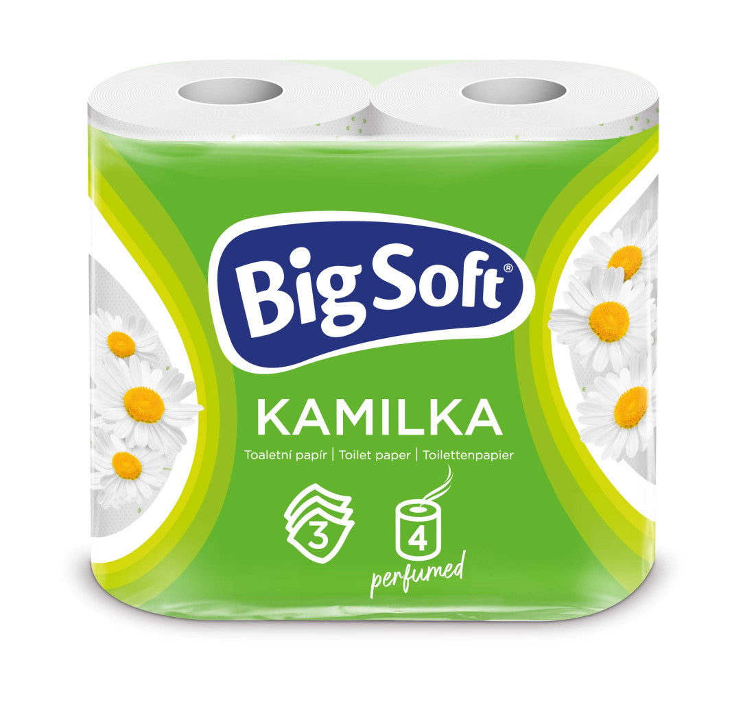 Big Soft 3-Laags Toiletpapier Kamille 4 rollen