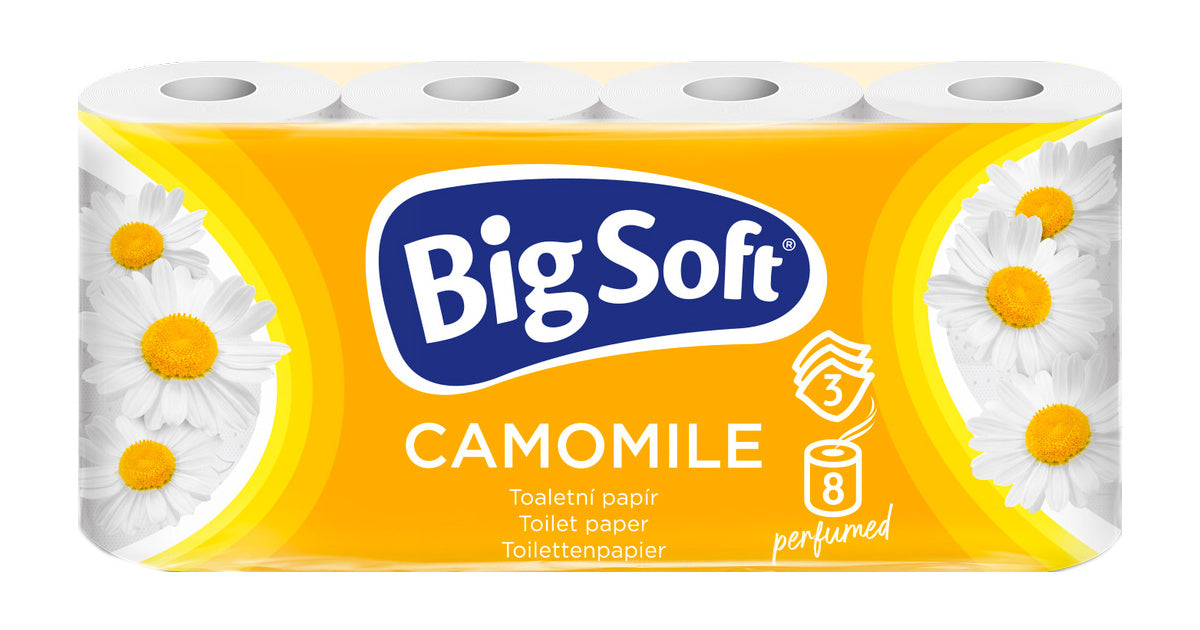 Big Soft 3-Laags Toiletpapier Kamille 8 rollen