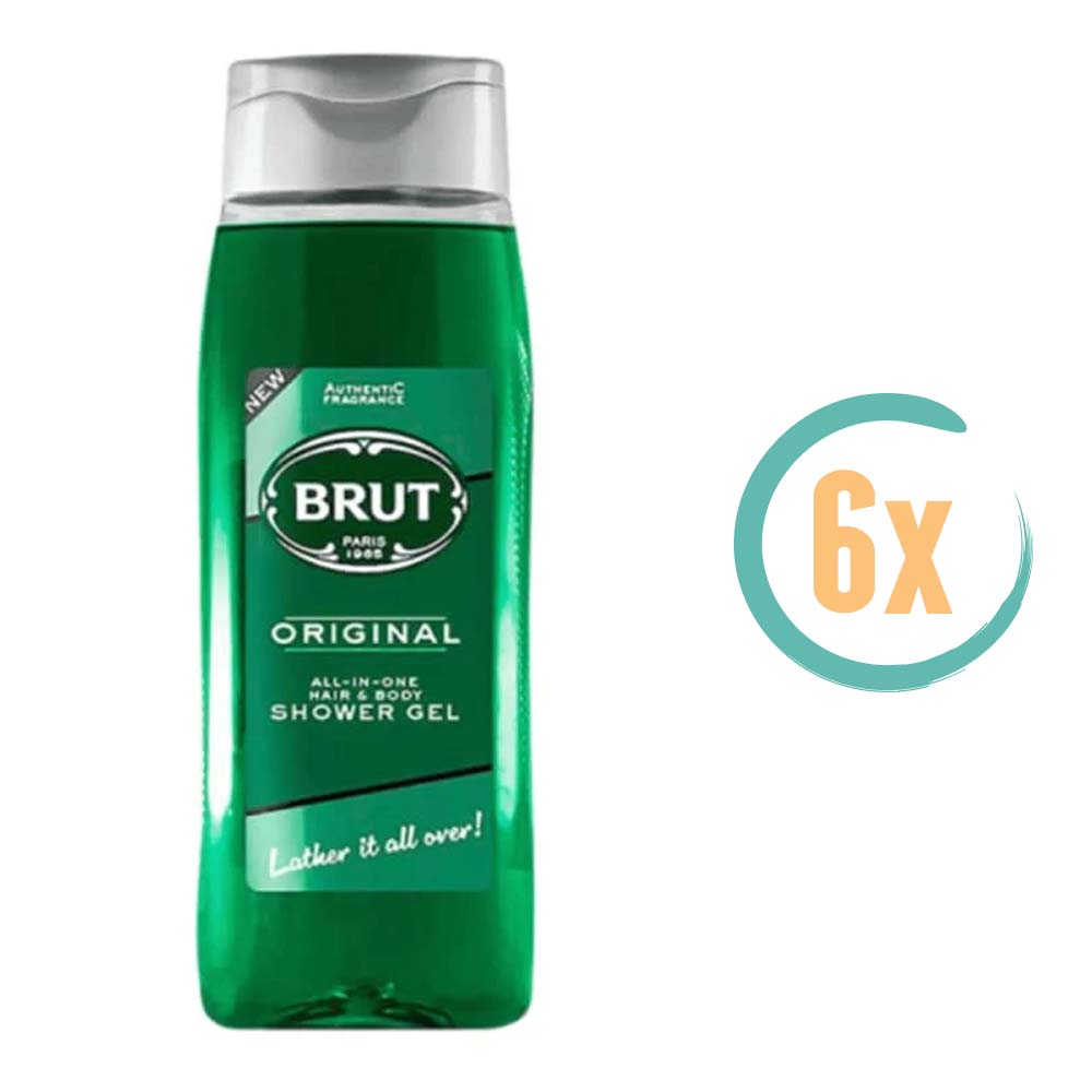 6x Brut Original 2in1 Douchegel 500ml