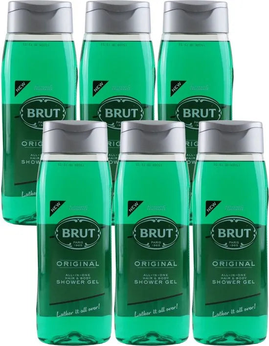 6x Brut Original 2in1 Douchegel 500ml