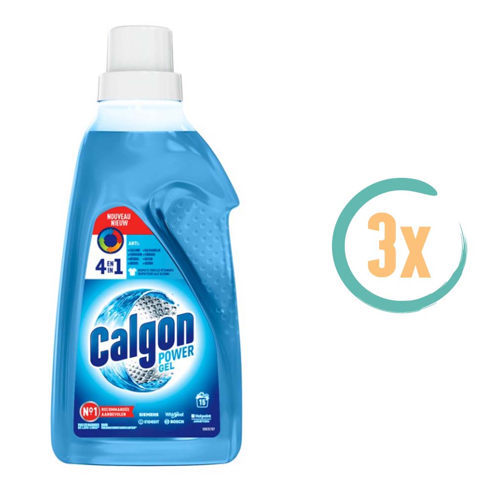 3x Calgon 4in1 Wasmachinereiniger 750ml