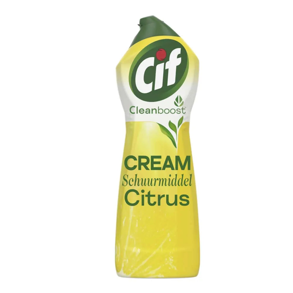 8x Cif Schuurmiddel Cream Lemon 500ml