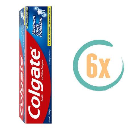 6x Colgate Maximum Cavity Protection Tandpasta 100ml, VoordeligInslaan.nl