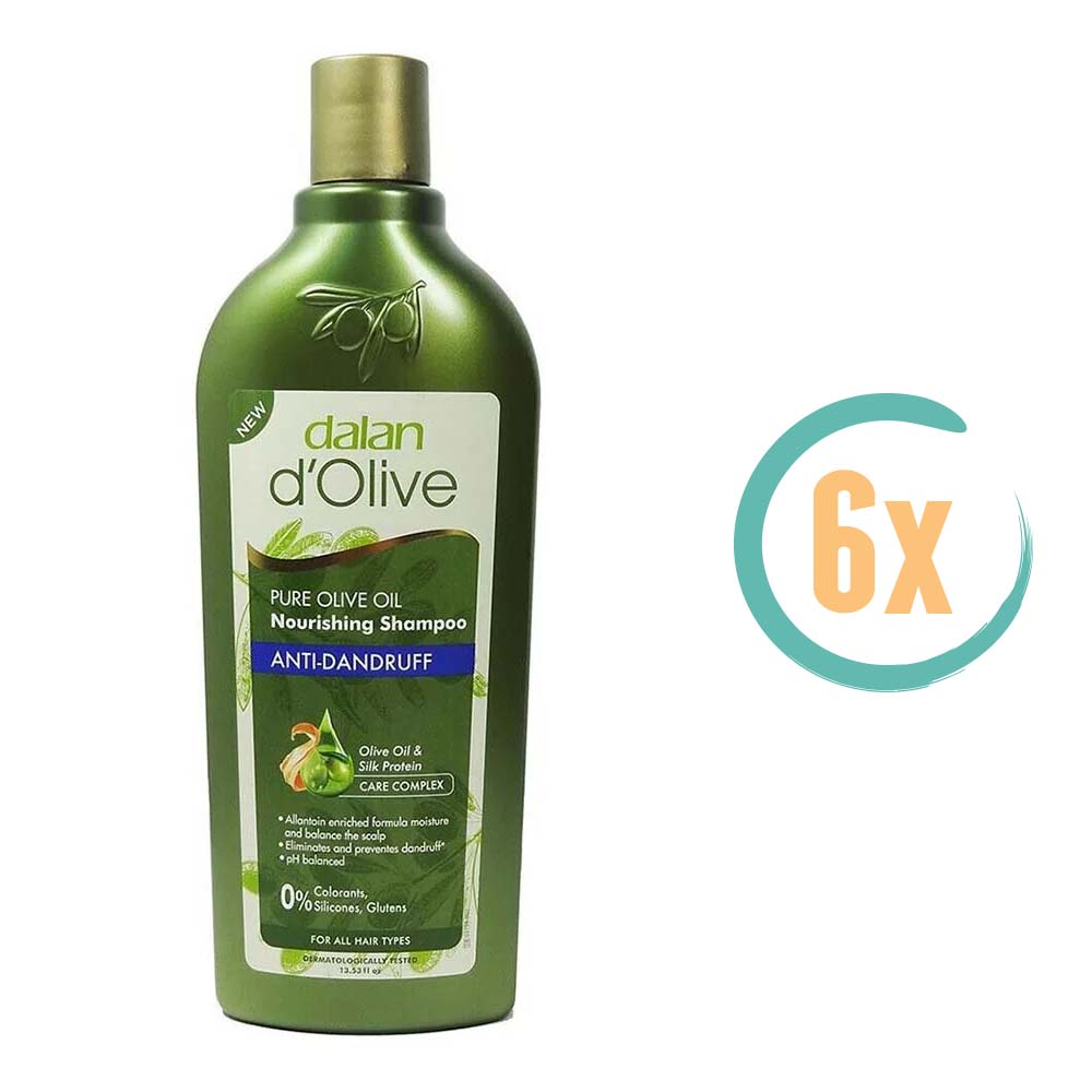 6x Dalan d'Olive Anti Roos Shampoo 400ml