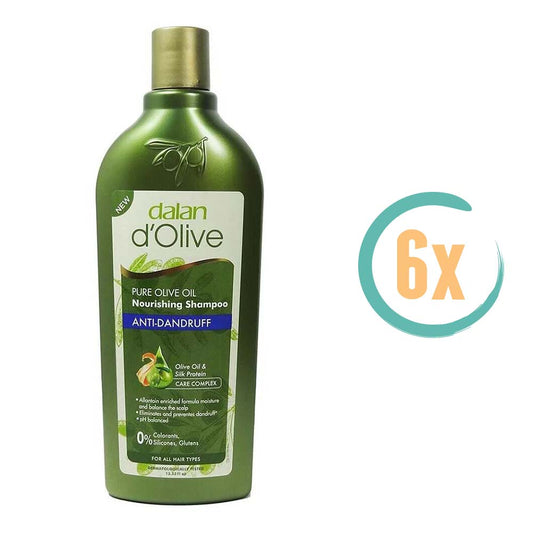 6x Dalan d'Olive Anti Roos Shampoo 400ml