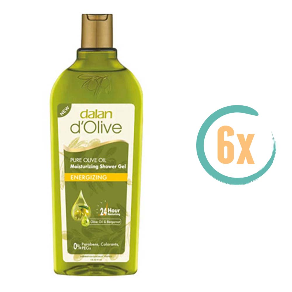 6x Dalan d'Olive Energizing Douchegel 400ml