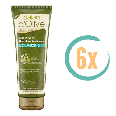 6x Dalan d'Olive Volumizing Conditioner 200ml, VoordeligInslaan.nl