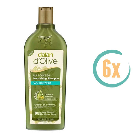 6x Dalan d'Olive Volumizing Shampoo 400ml