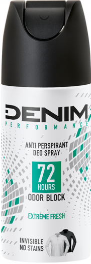 12x Denim Extreme Fresh 72H Deospray 150ml, VoordeligInslaan.nl