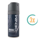 3x Denim Original Deospray 150ml