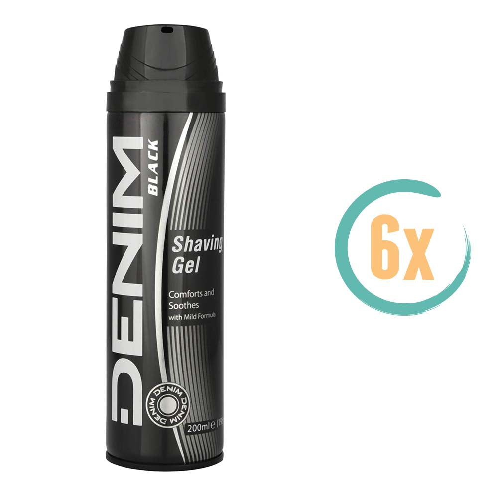 6x Denim Black Scheergel 200ml