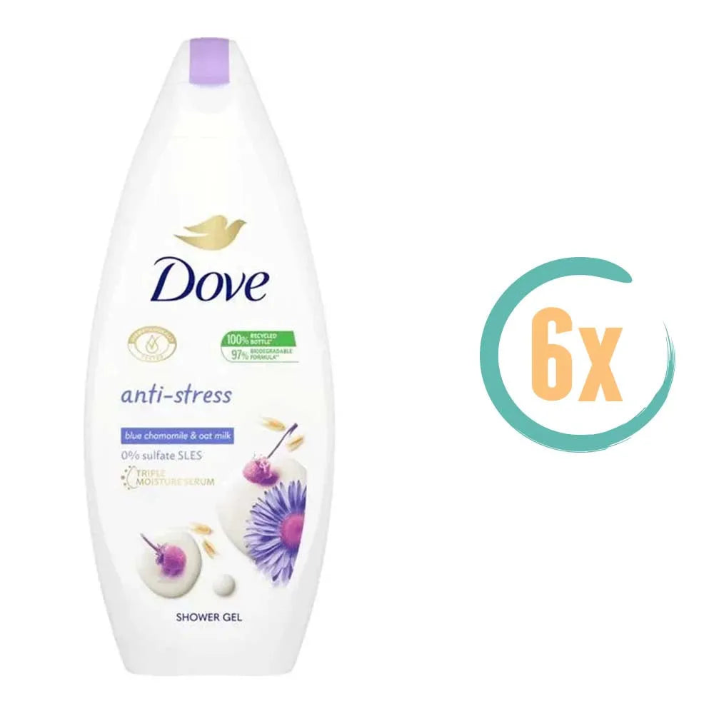 6x Dove Anti Stress Douchegel 250ml