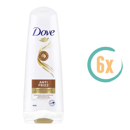 6x Dove Anti Frizz Conditioner 200ml