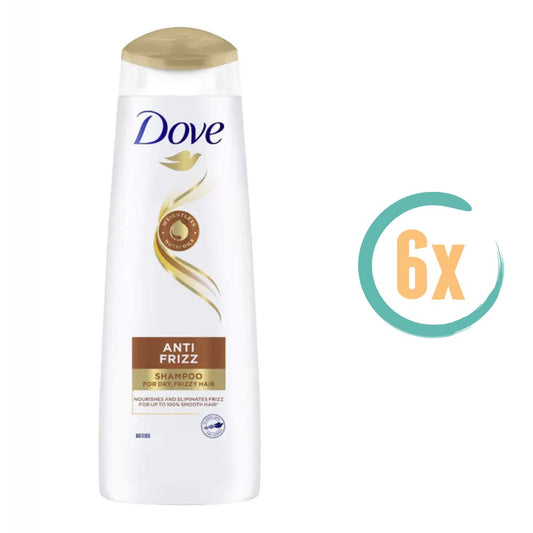 6x Dove Anti Frizz Shampoo 250ml