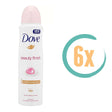 6x Dove Beauty Finish Deospray 150ml, VoordeligInslaan.nl