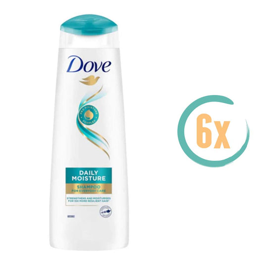 6x Dove Daily Moisture Shampoo 250ml