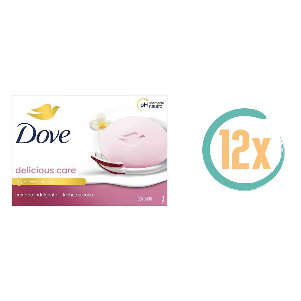 12x Dove Delicious Care Cream Bar 90gr