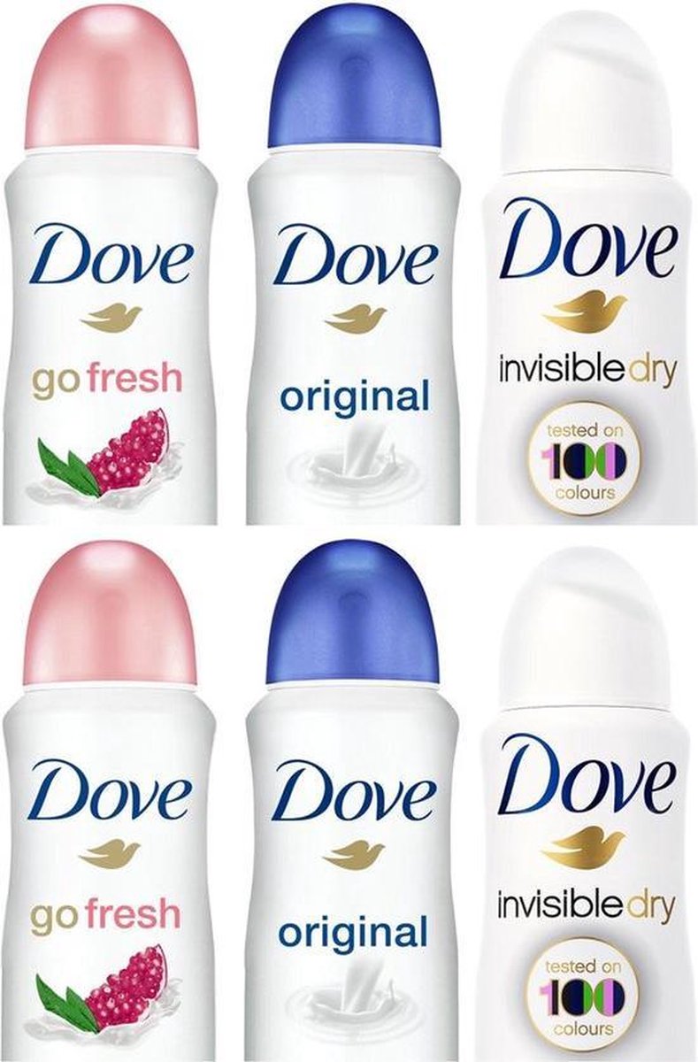 Dove Deospray Voordeelpakket 6-Delig