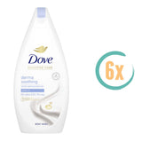 6x Dove Derma Soothing Sensitive Care Bodywash 450ml