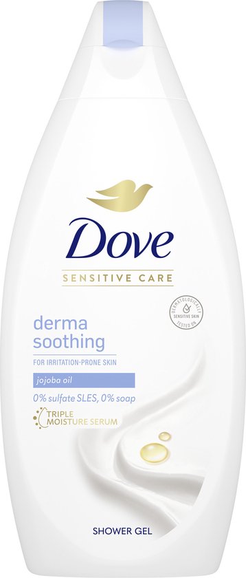 6x Dove Derma Soothing Douchegel 400ml